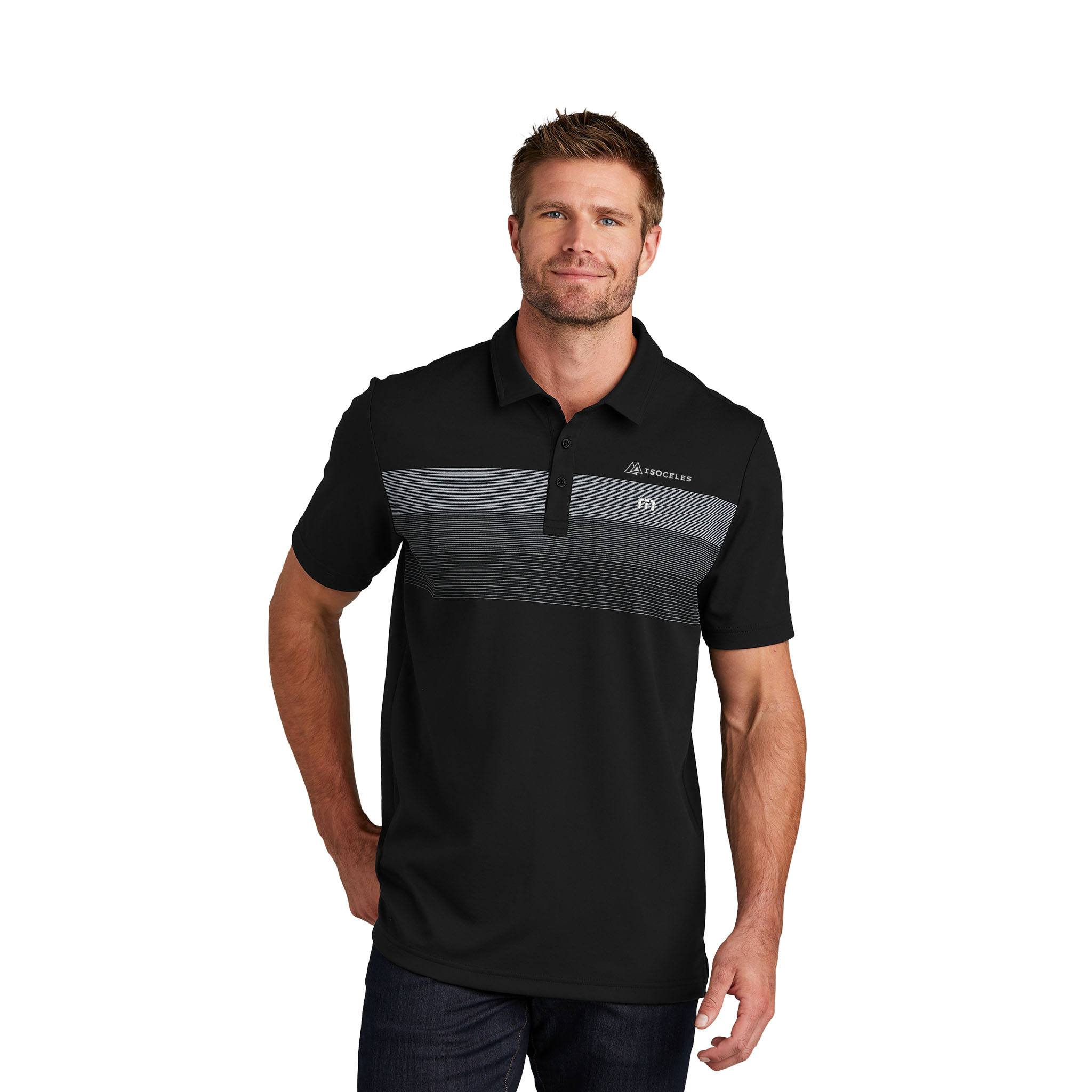 TravisMathew Coastal Chest Stripe Polo  Imprinted with Logo (Q219722)