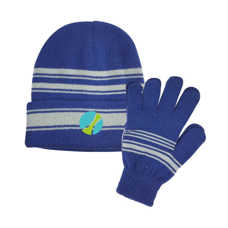 Cuff Beanie And Gloves Set (Q221432)