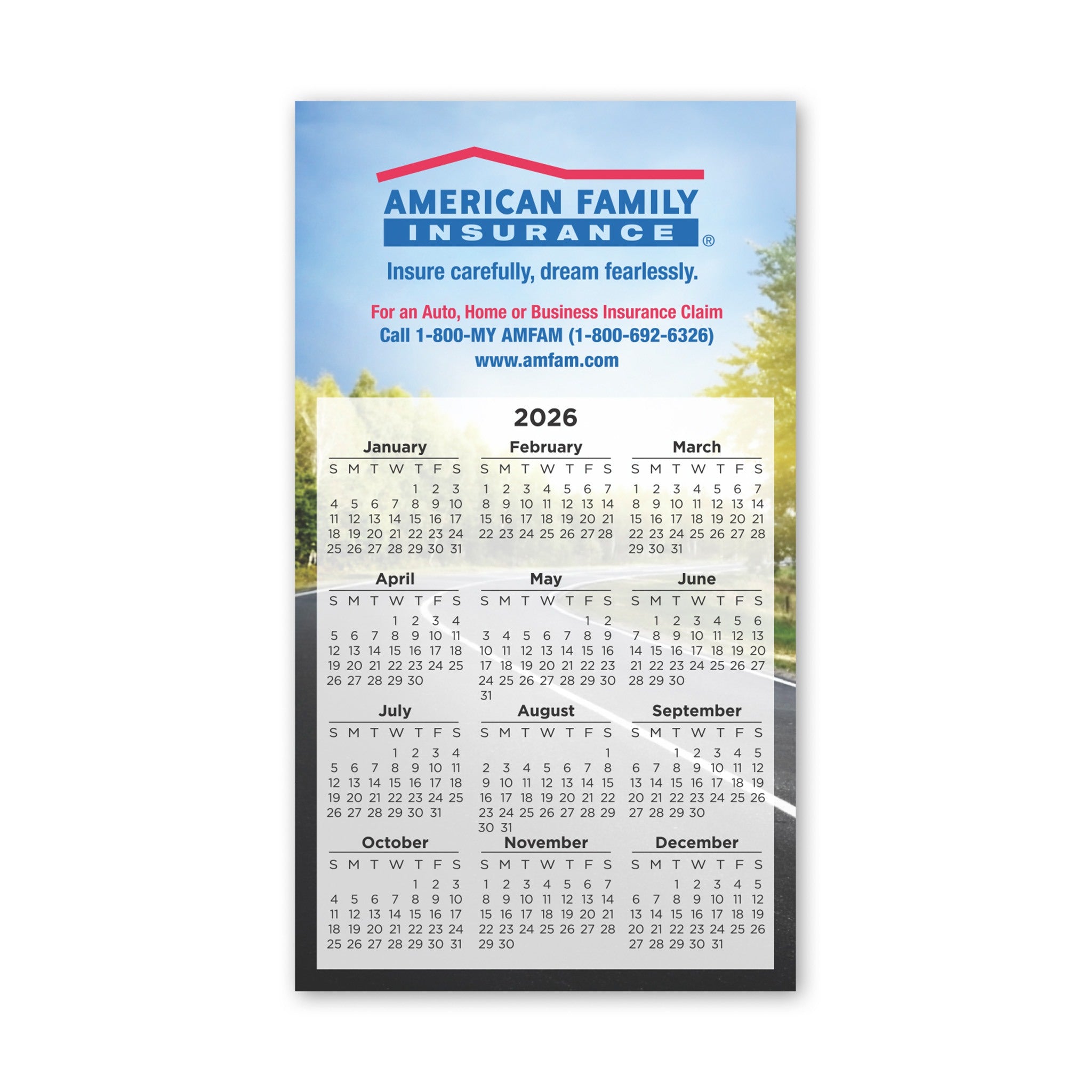 Calendar Large Magnet 3.90 x 6.94 Inch (Q224432)