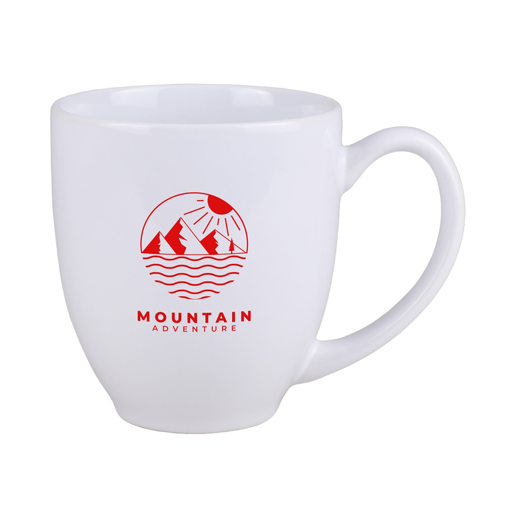 15 Oz. Ceramic Bistro Mug  Imprinted with Logo (Q224532)