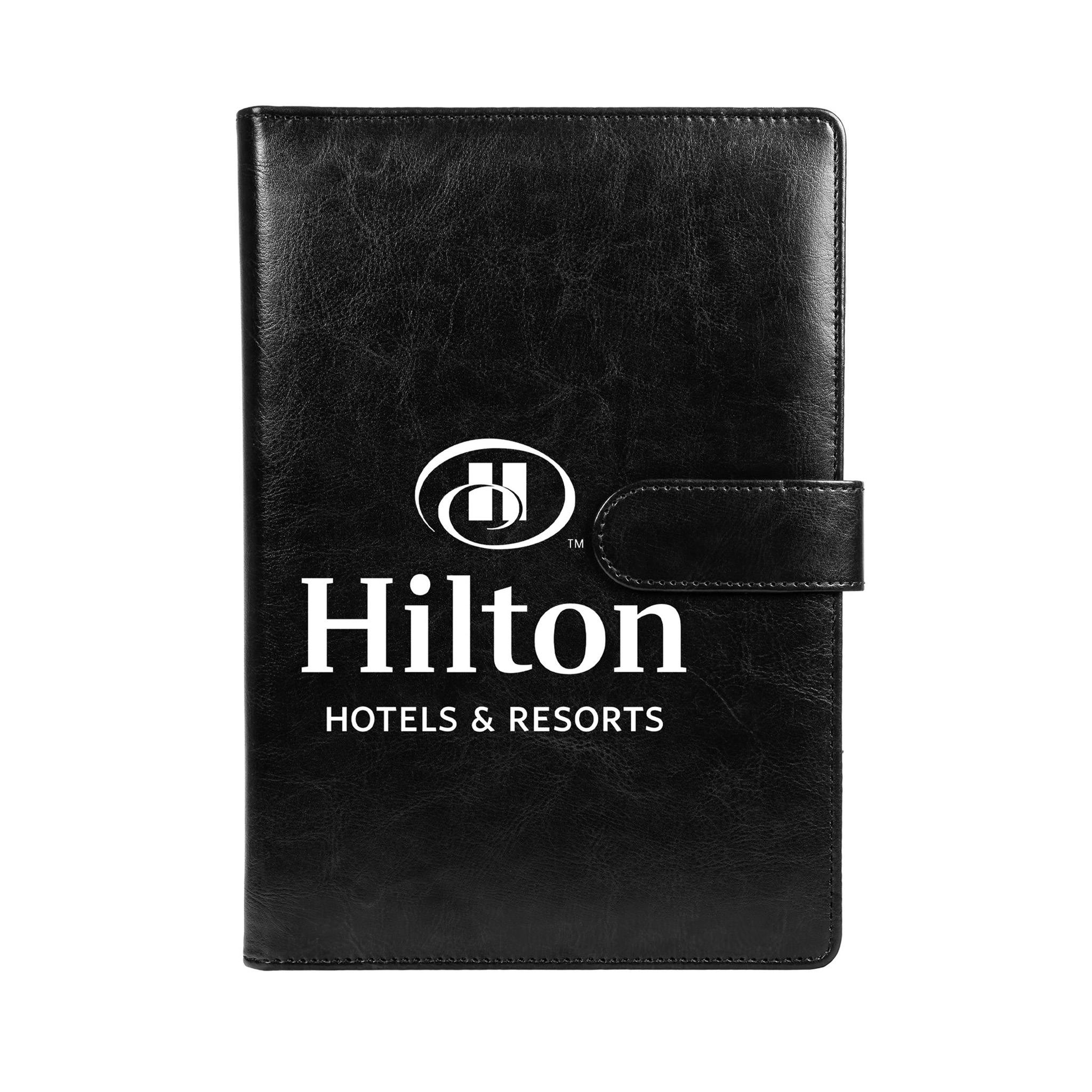 A5 UltraHyde Magnetic Closure Padfolio  Imprinted with Logo (Q224632)