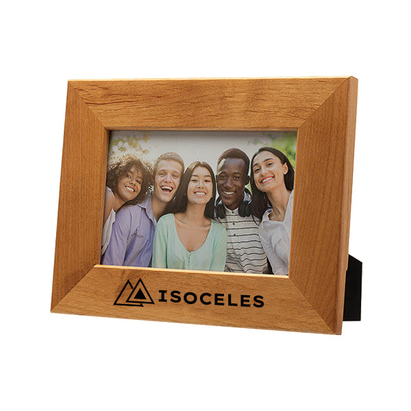 4 x 6 Alder Wood Frame  Imprinted with Logo (Q224922)