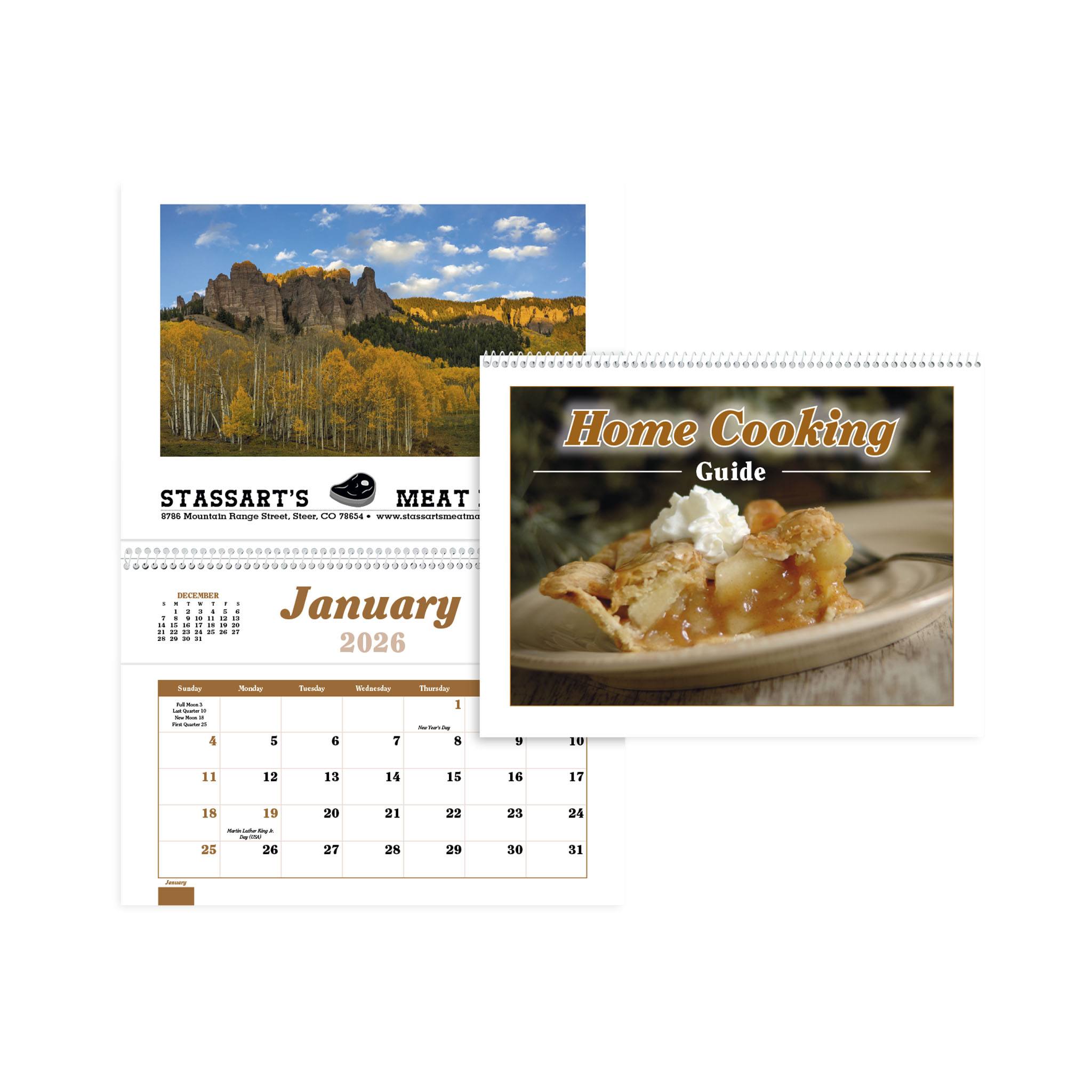 Home Cooking Guide Pocket Calendar  Imprinted with Logo (Q225722)