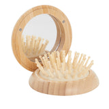 FSC® Bamboo Compact Mirror/Brush (Q226922)