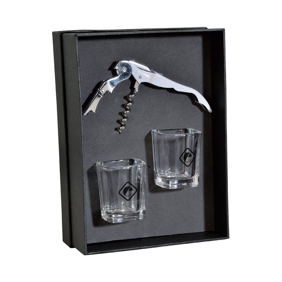 The Lachlan Waiter's Corkscrew And Shot Glass Gift Set (Q227332)