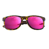 Polarized Or Mirror Tortoise Miami Sunglasses With Wood Arms (Q227822)