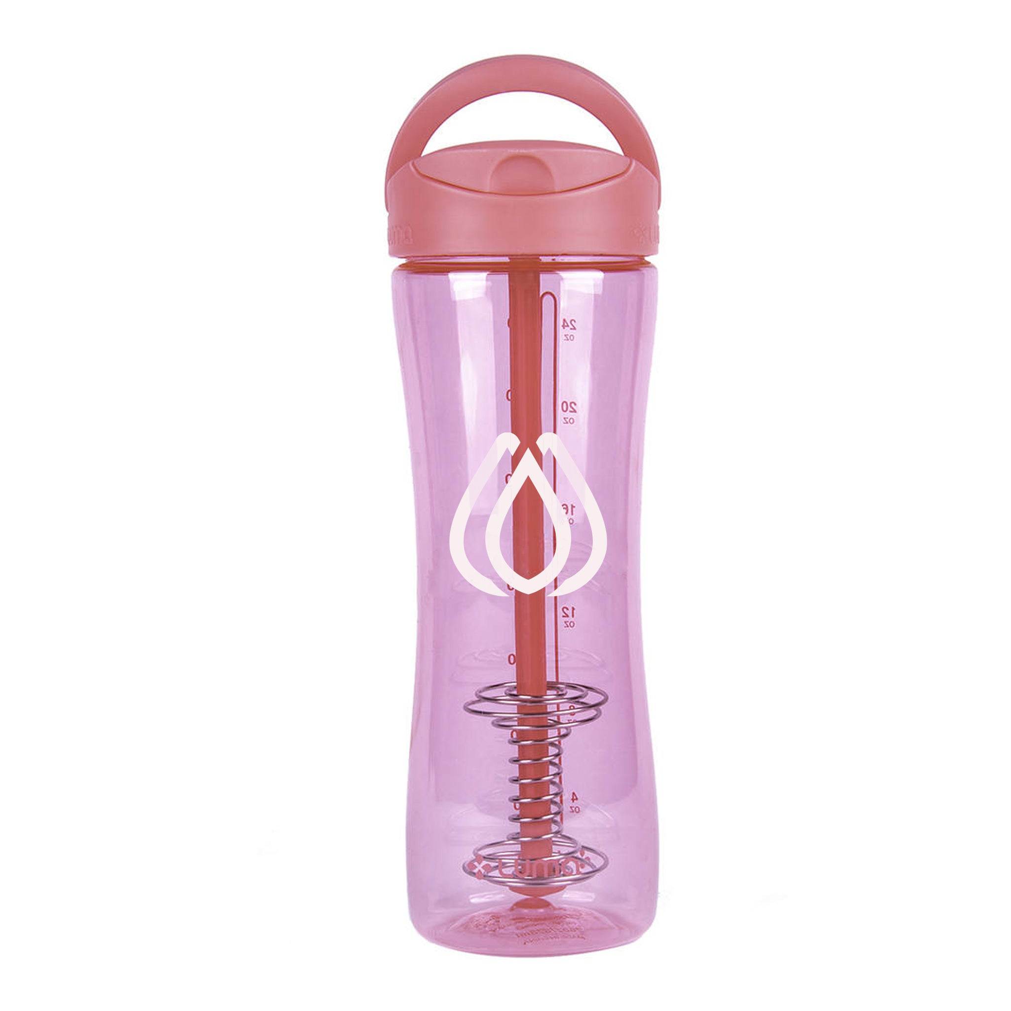 28 Oz. Luma Shaker Bottle - Pink  Imprinted with Logo (Q229522)