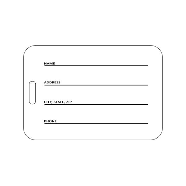 Kaleidoscope Bag Tag: 2.13 x 3.38 In. (Q230022)