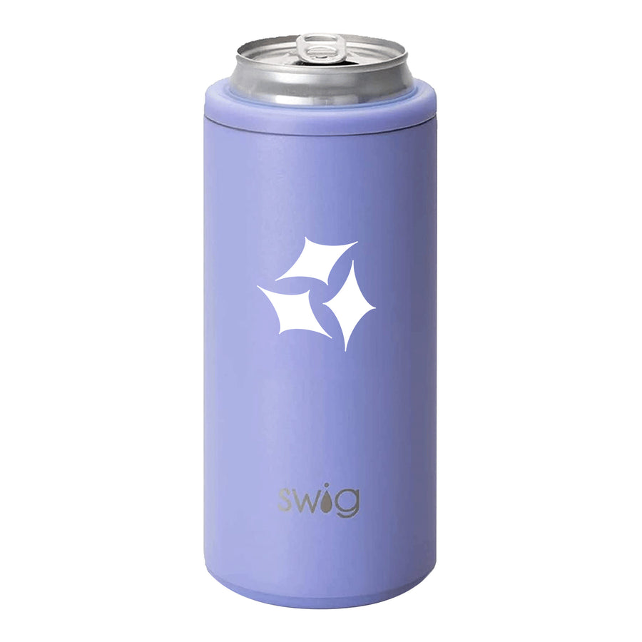 12 Oz. Swig Skinny Can Cooler - Hydrangea (Q230522)