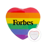 Rainbow Button - Heart (Q230822)