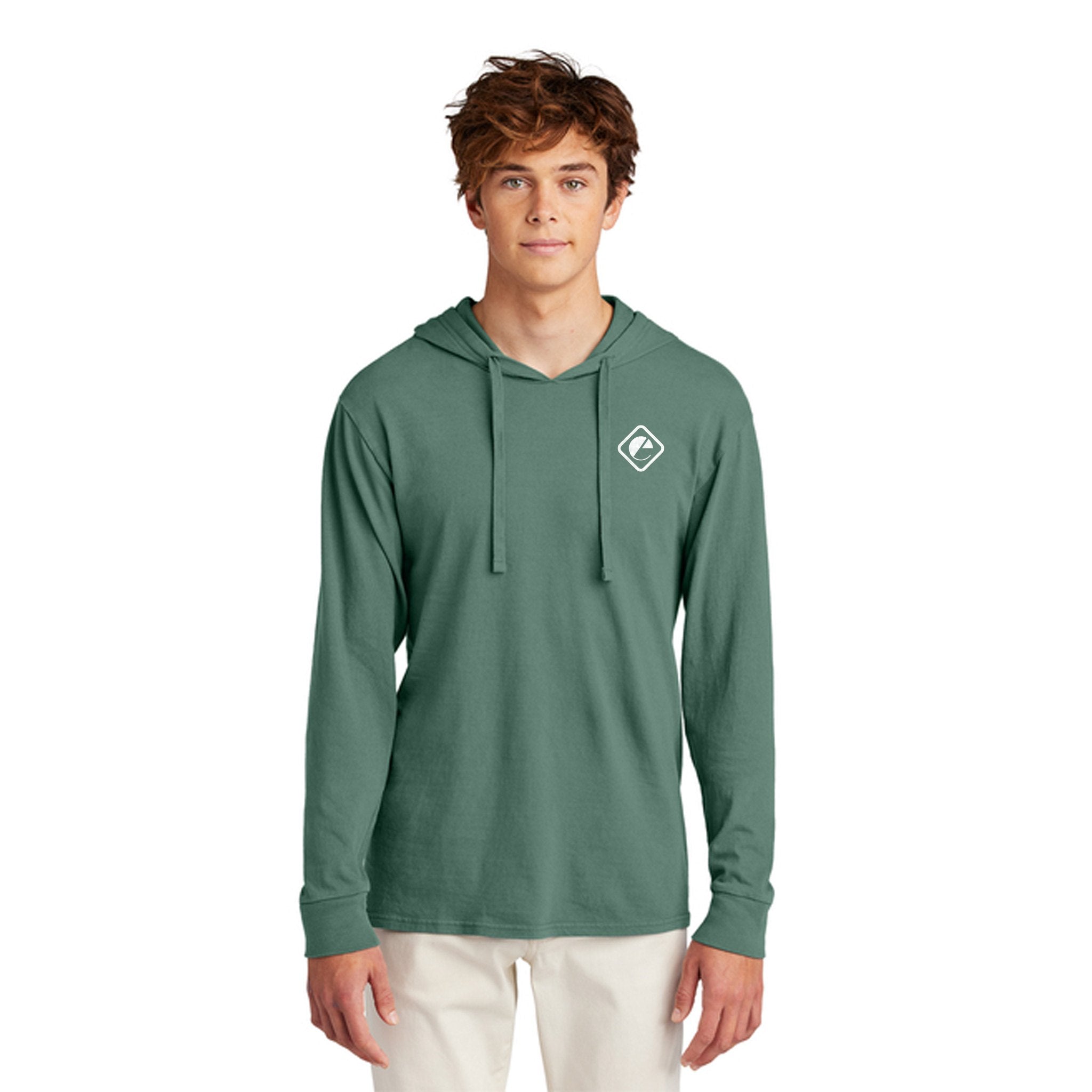 Port & Company® Beach Wash® Garment-Dyed Pullover Hooded Tee  Imprinted with Logo (Q230922)