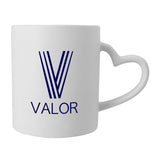 Heart Mug - 12 Oz.  Imprinted with Logo (Q231122)