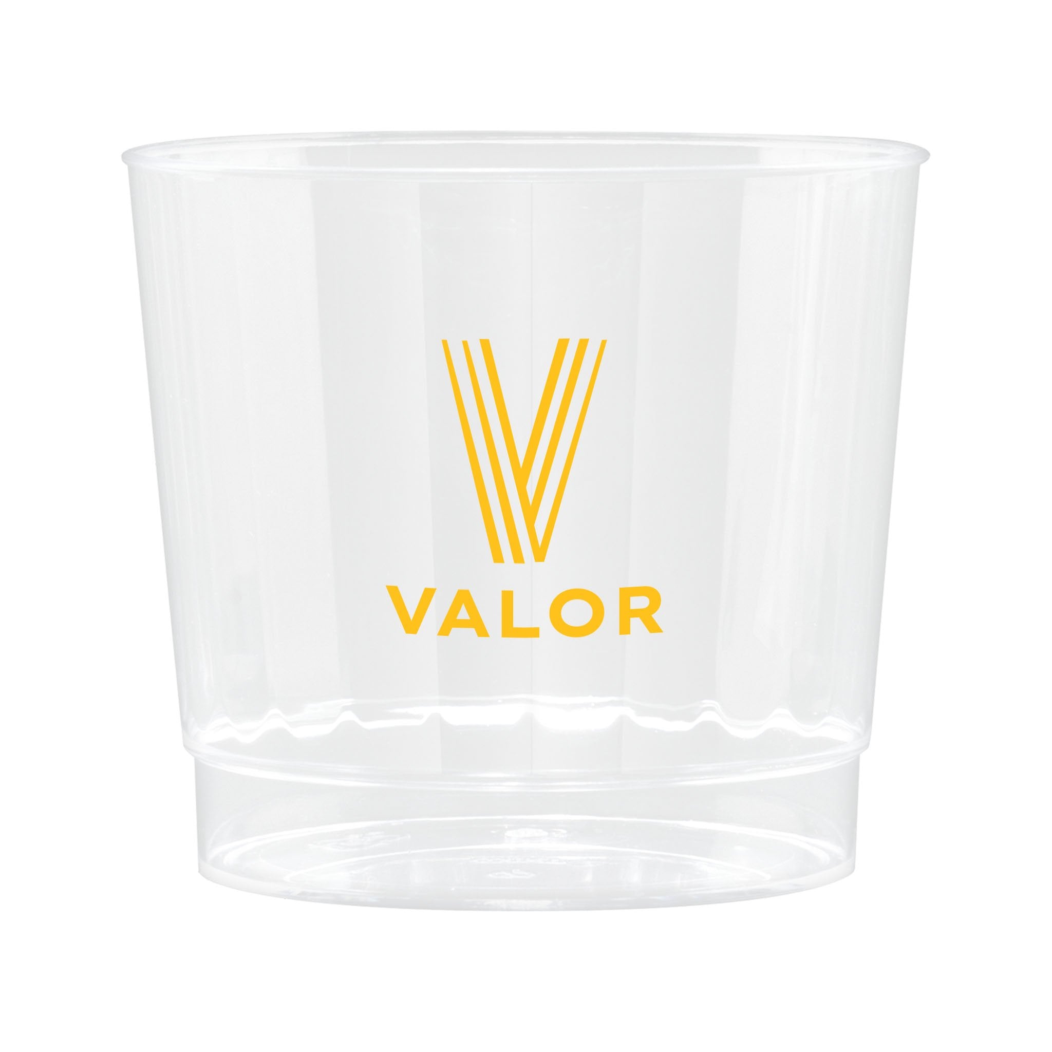 9 Oz. Clear Fluted Plastic Cup (Q232211)