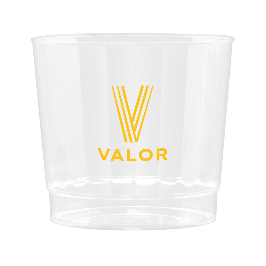 9 Oz. Clear Fluted Plastic Cup (Q232211)