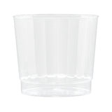 9 Oz. Clear Fluted Plastic Cup (Q232211)