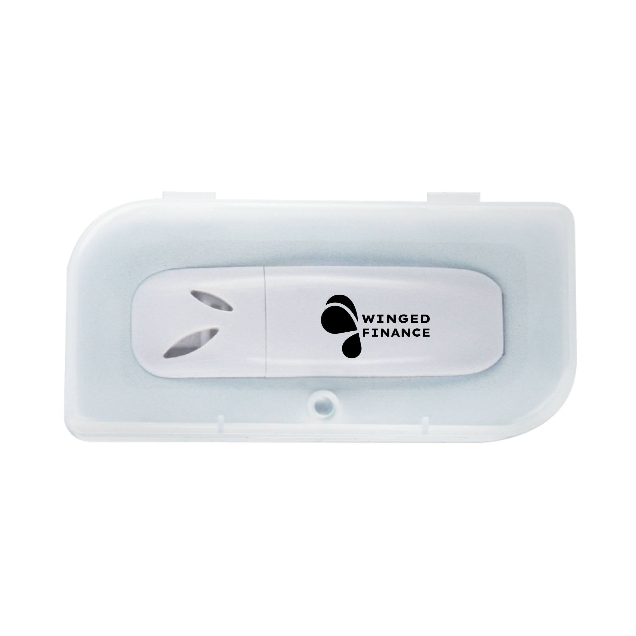 USB Diffuser With Clear Case And Magnet Closure  Imprinted with Logo (Q233522)