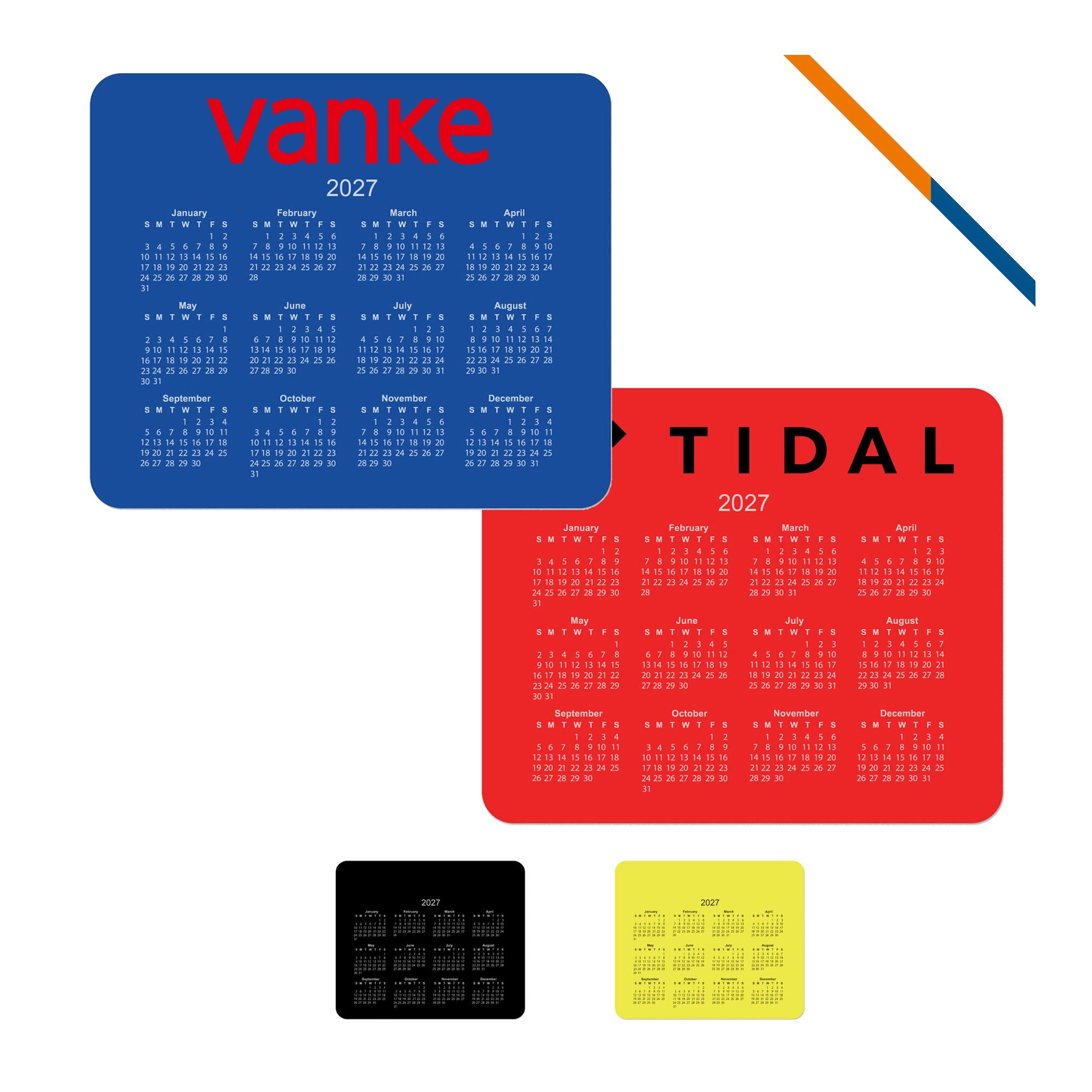 Nular Calendar Mouse Pad  Imprinted with Logo (Q420532)