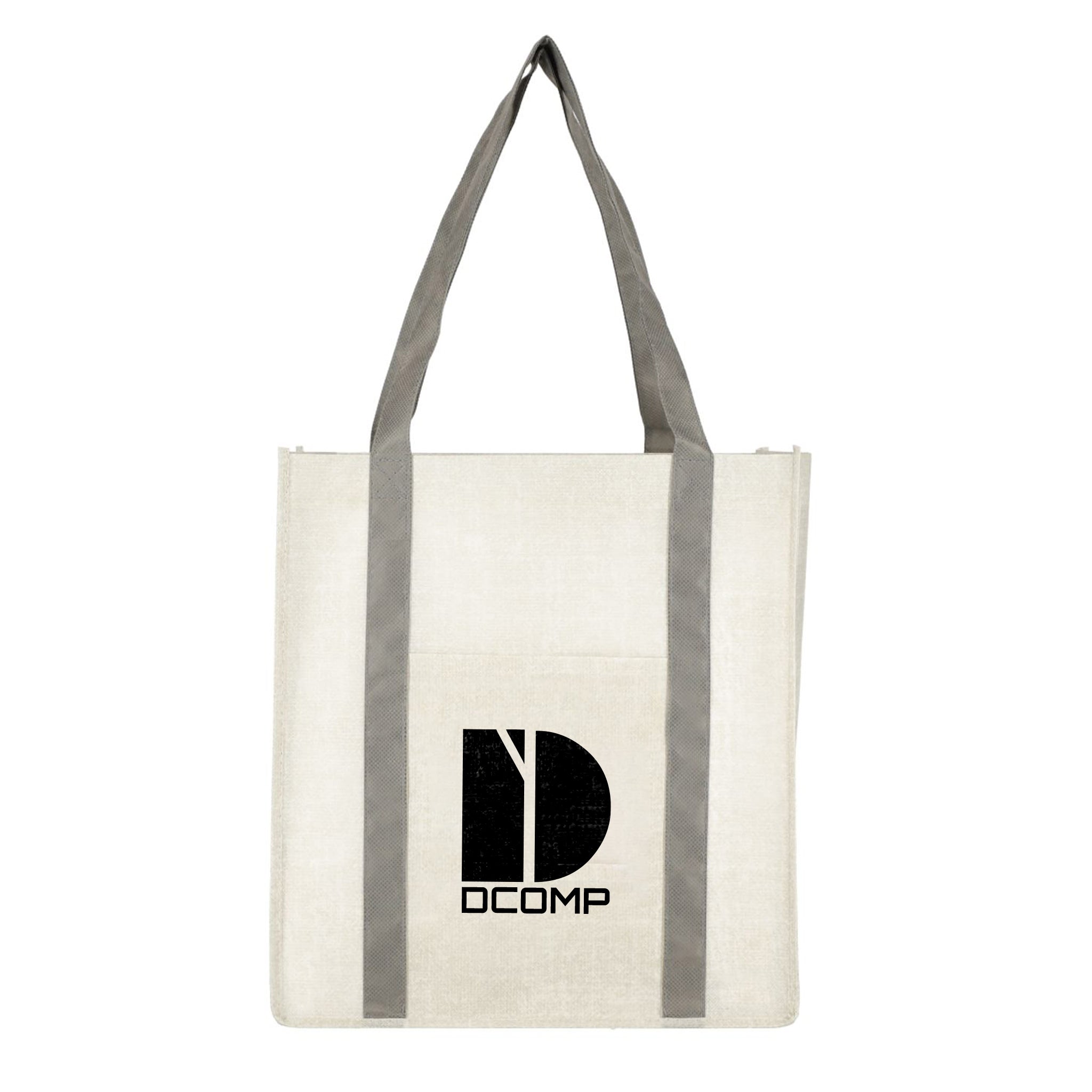 Pluto Recycled Non-Woven Small Grocery Tote  Imprinted with Logo (Q236922)