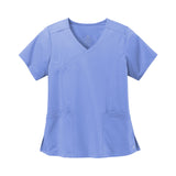 Wink® Women's Premiere Flex™ Mock Wrap Top Ceil Blue (Q238222)