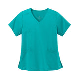 Wink® Women's Premiere Flex™ Mock Wrap Top Ceil Blue (Q238222)