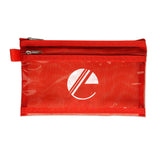 Zippered Twin Pocket Supply Pouches  Imprinted with Logo (Q238411)
