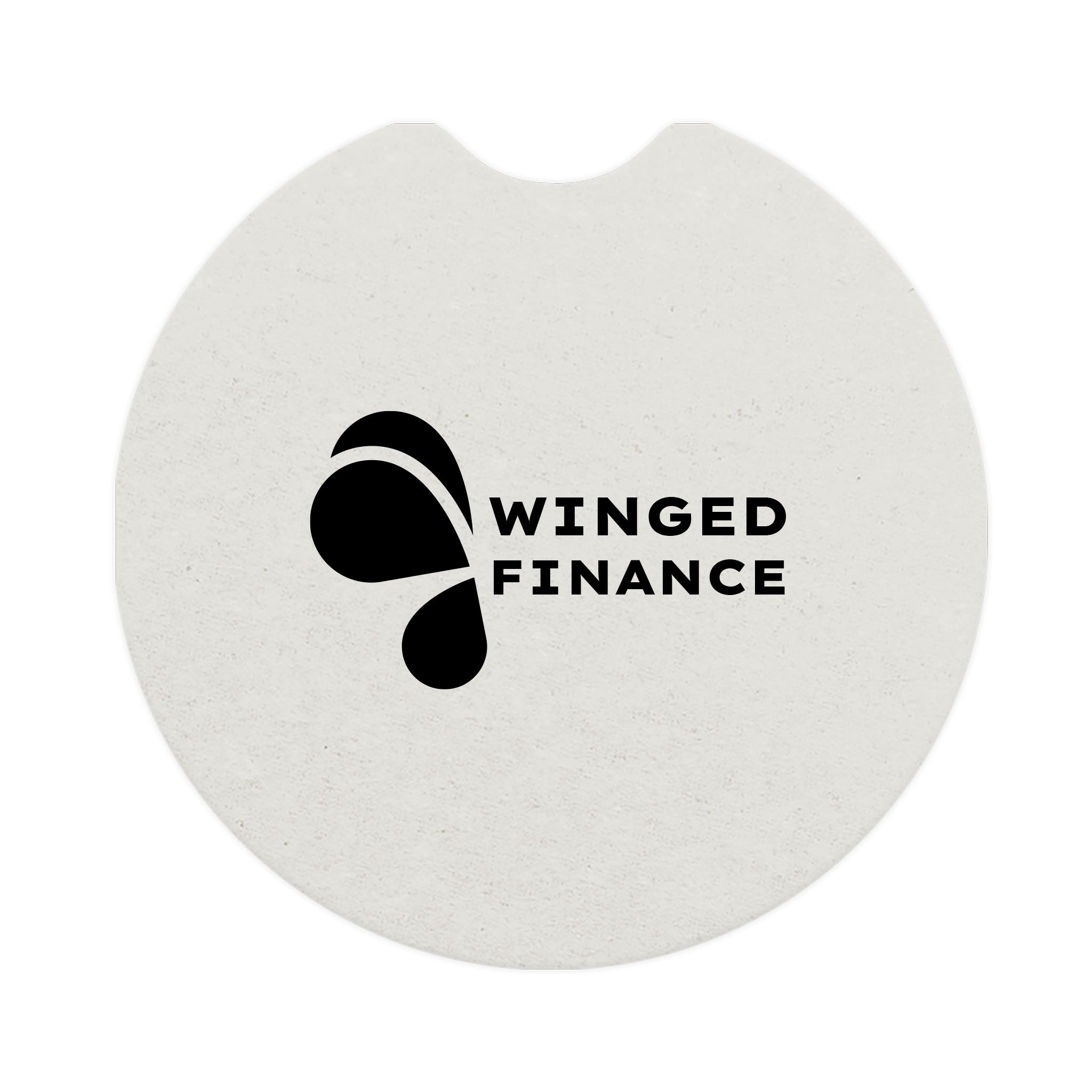 Pulpboard Car Coasters 80Pt  Imprinted with Logo (Q239111)