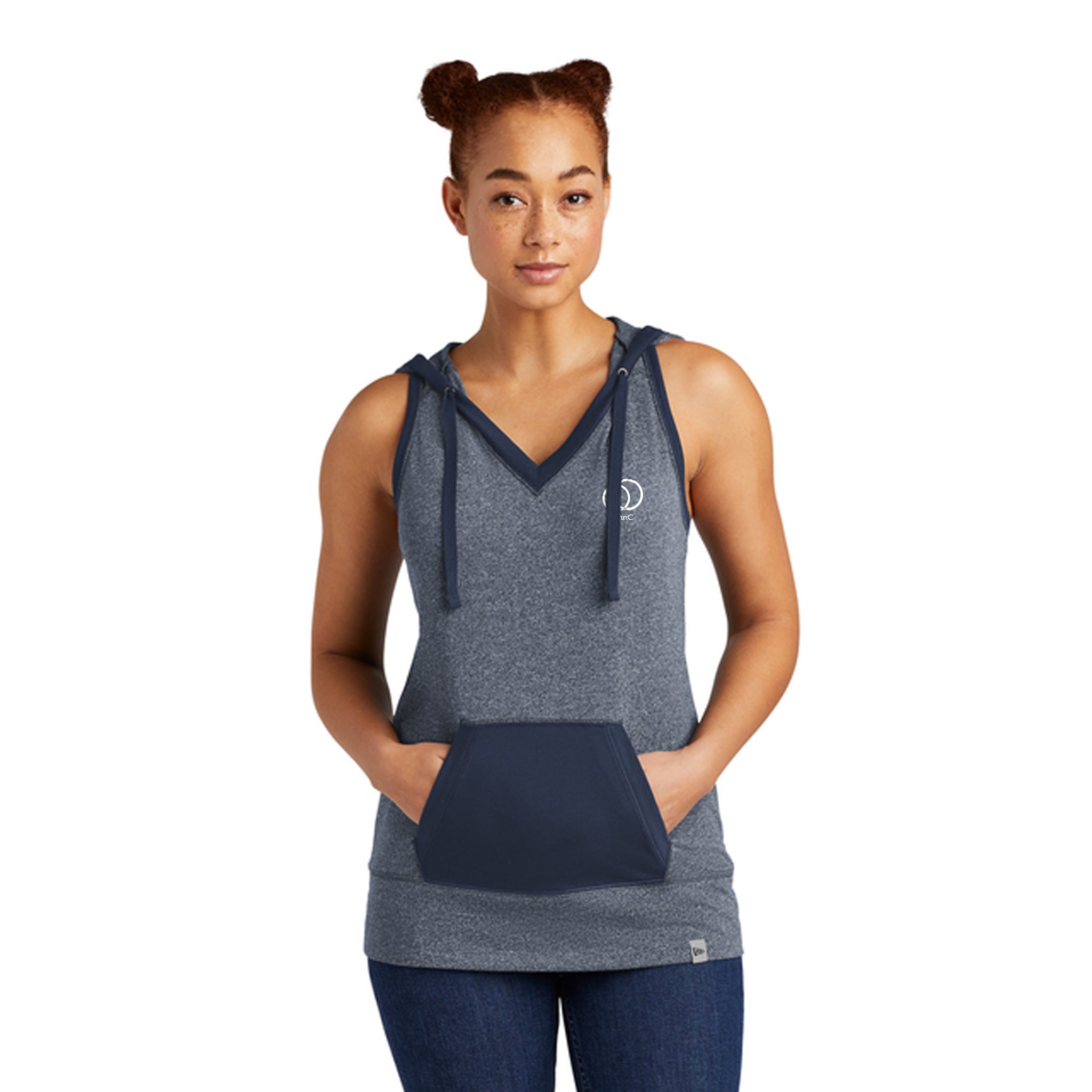 New Era® Ladies Heritage Blend Hoodie Tank  Imprinted with Logo (Q239922)