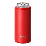 12 Oz. Swig Skinny Can Cooler - Matte Red (Q240522)