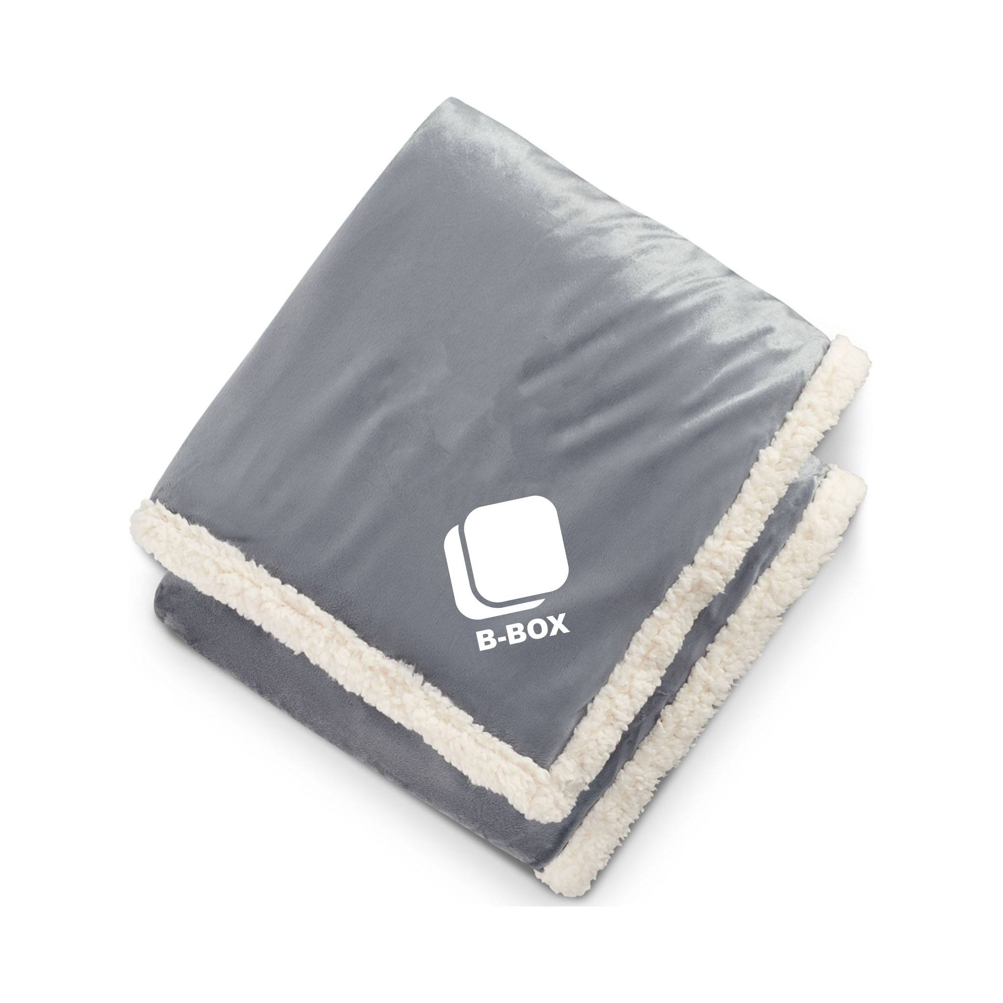 Field & Co.® Cambridge Oversized Sherpa Blanket  Imprinted with Logo (Q241322)