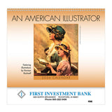 An American Illustrator Wall Calendars-Spiral  Imprinted with Logo (Q242011)