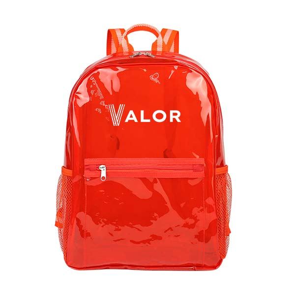 Columbus Clear Backpack  Imprinted with Logo (Q244022)