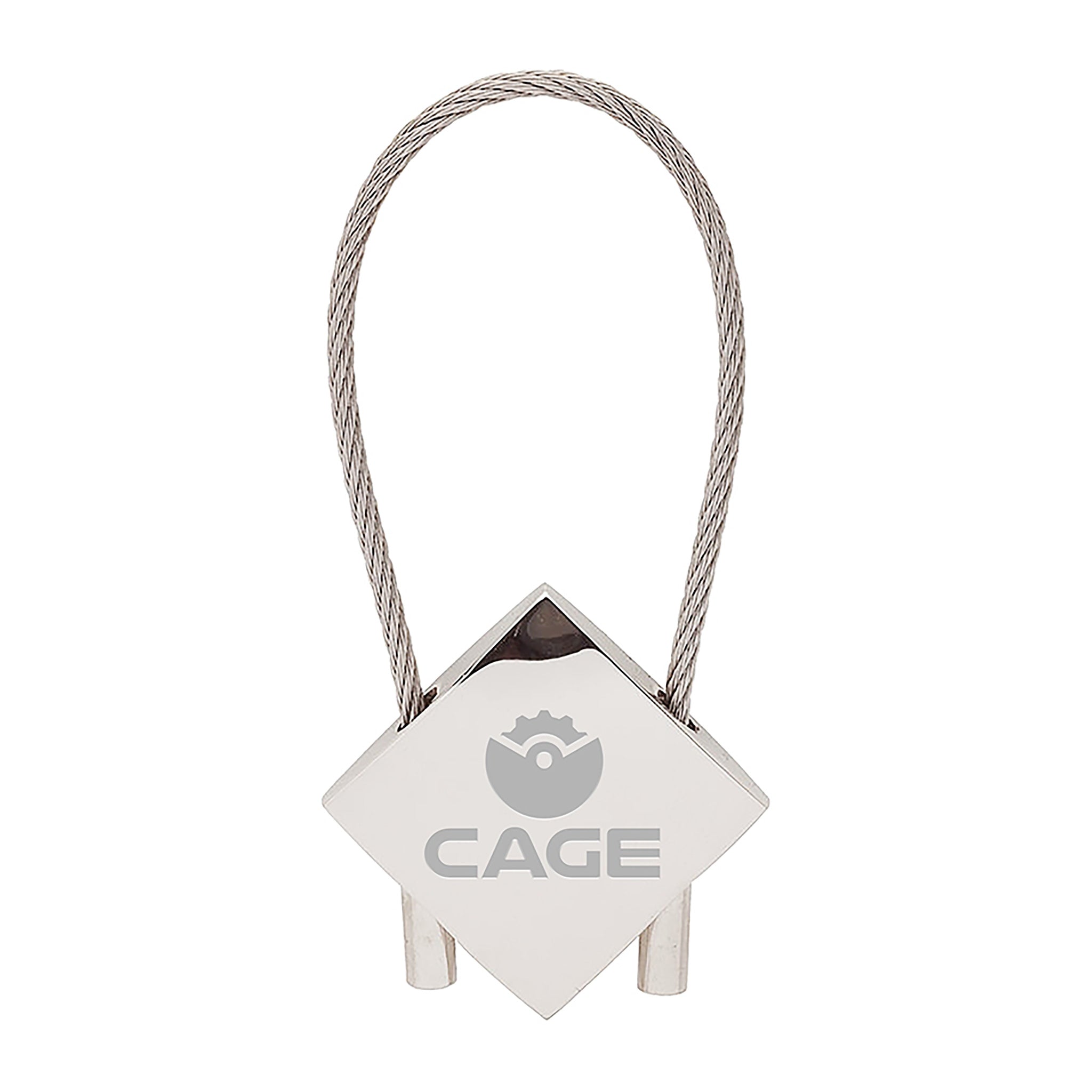 Metal Chrome Keyring  Imprinted with Logo (Q245311)