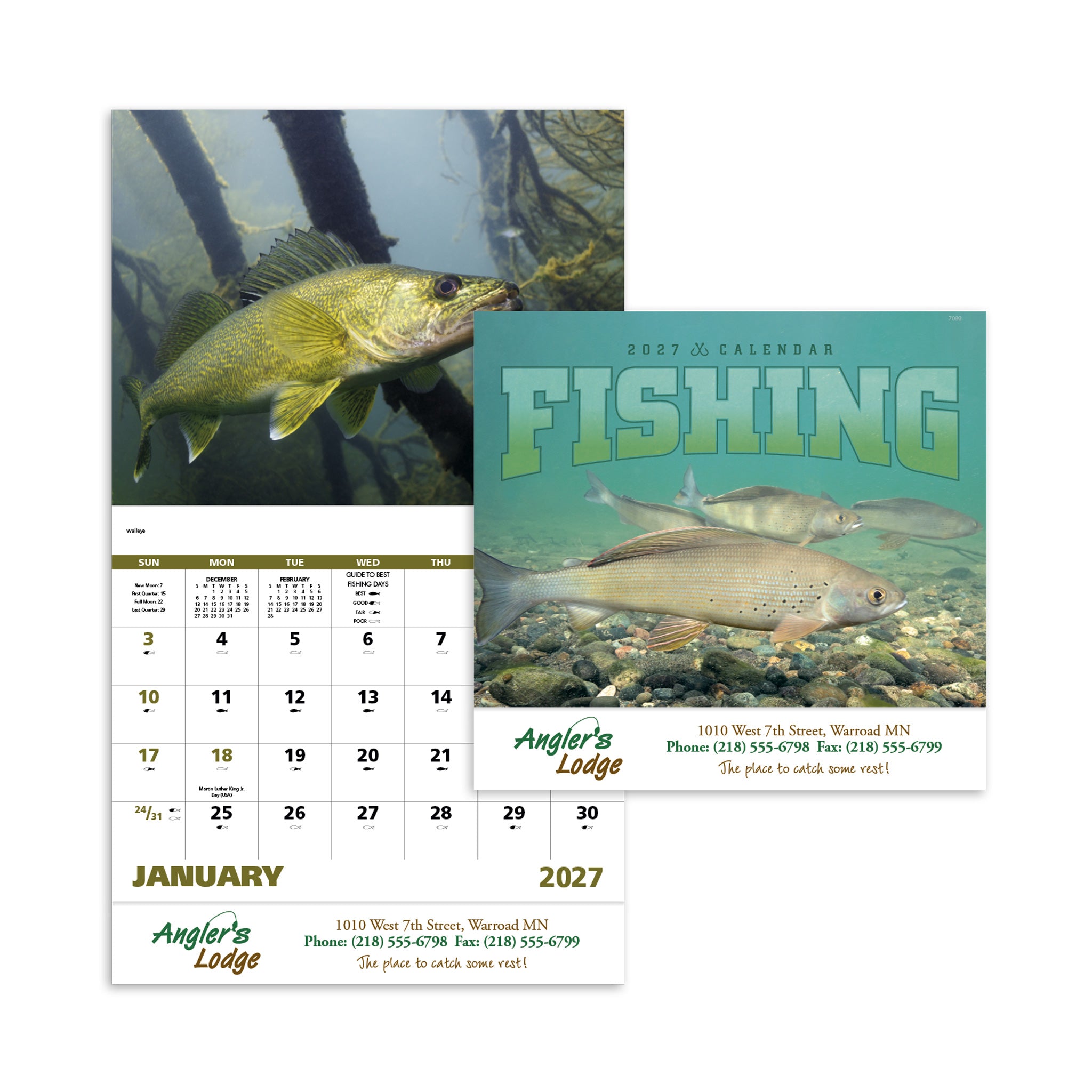 Fishing - Stapled Calendar (Q245722)