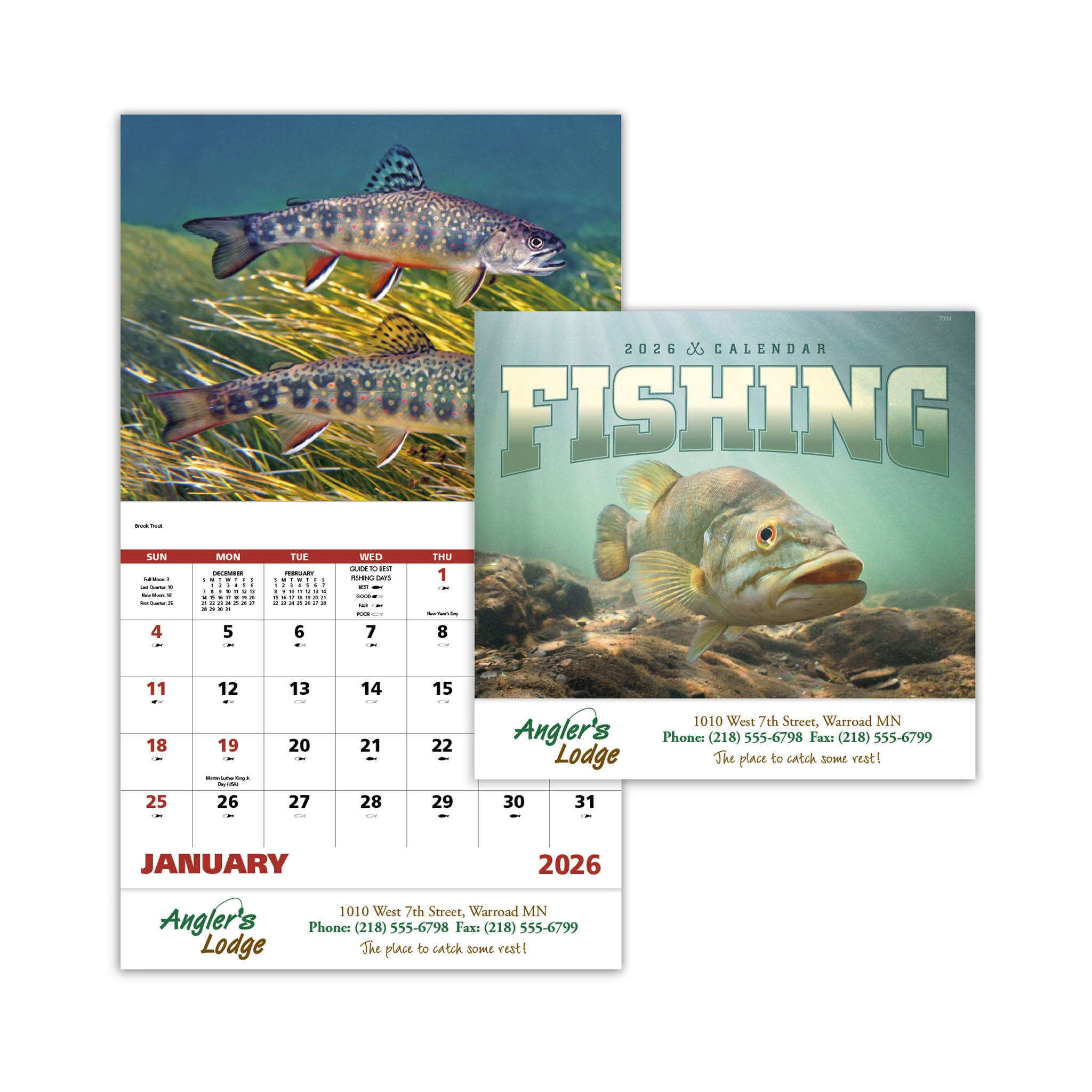 Fishing - Stapled Calendar (Q245722)