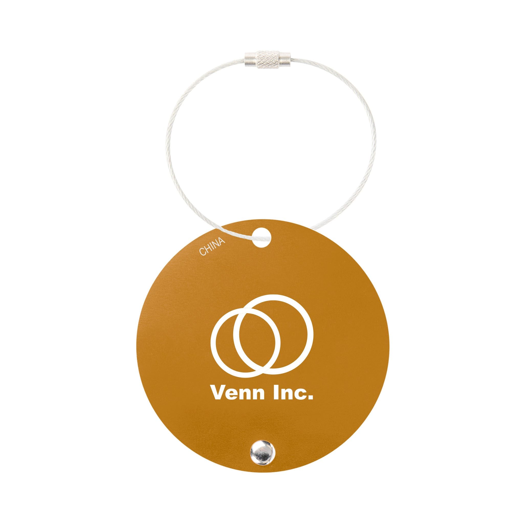 Jet Setter Aluminum Luggage Tag  Imprinted with Logo (Q245822)
