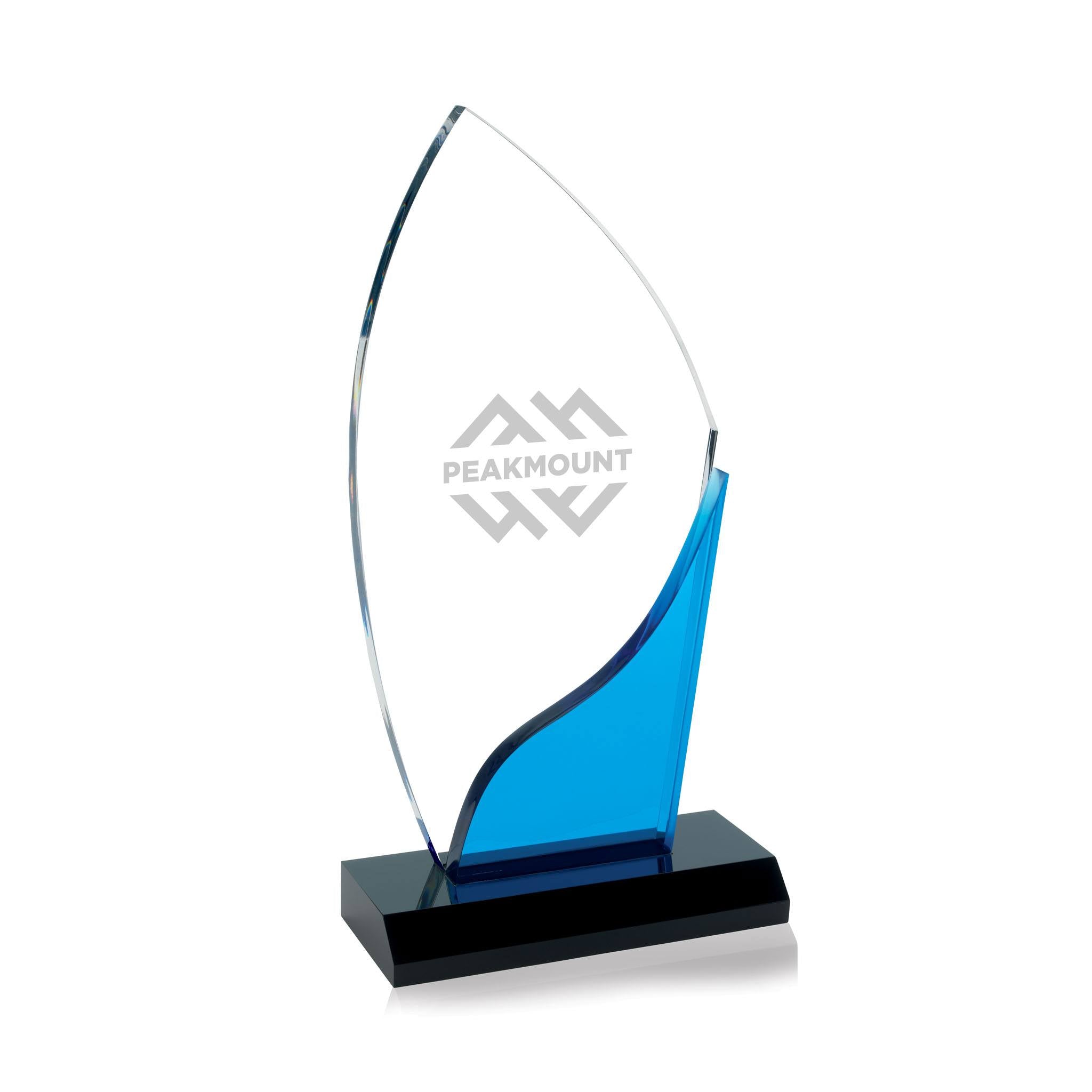 Acrylic Sky Accent Award  Imprinted with Logo (Q246611)