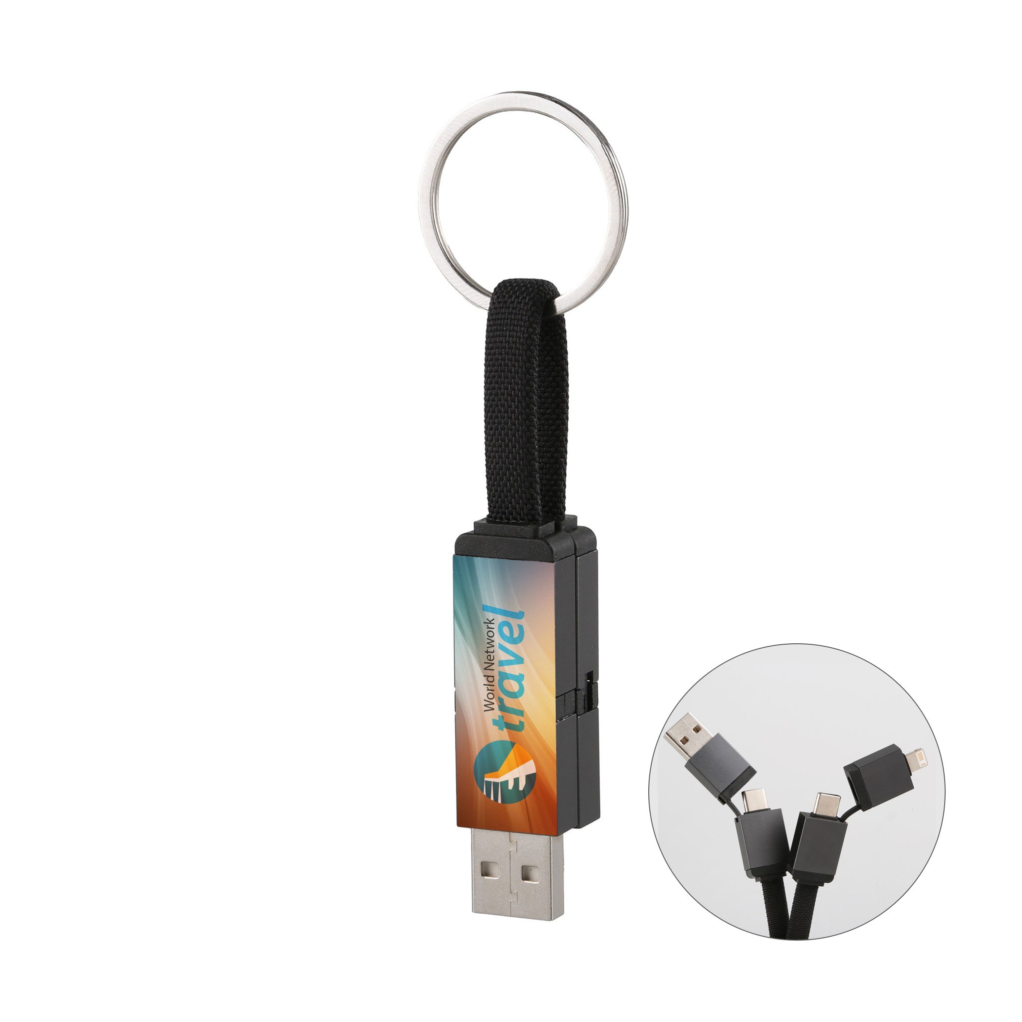 Keyconnect Charging Cable  Imprinted with Logo (Q248022)