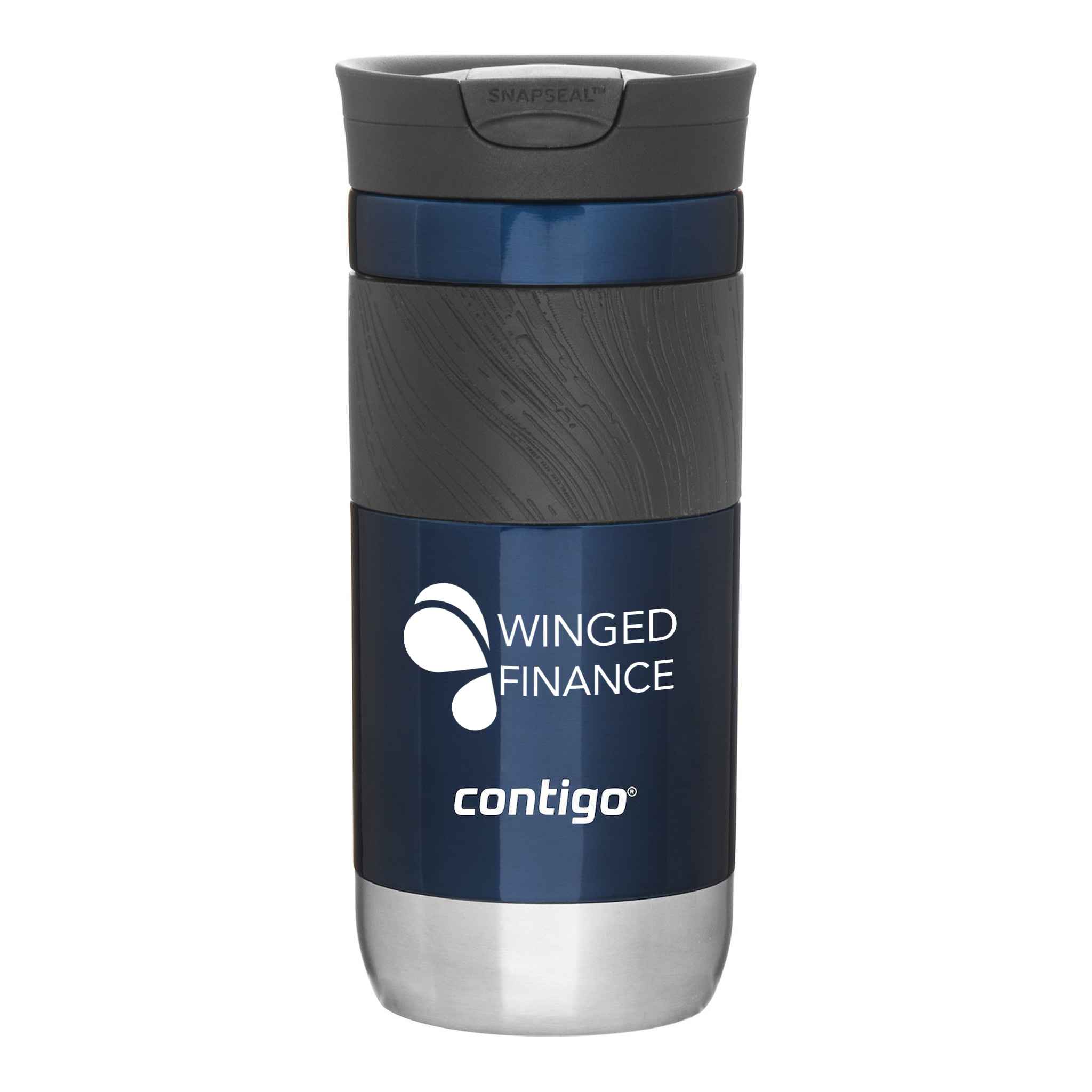 Contigo Byron 2.0 - 16 Oz Blue Tumbler  Imprinted with Logo (Q249111)