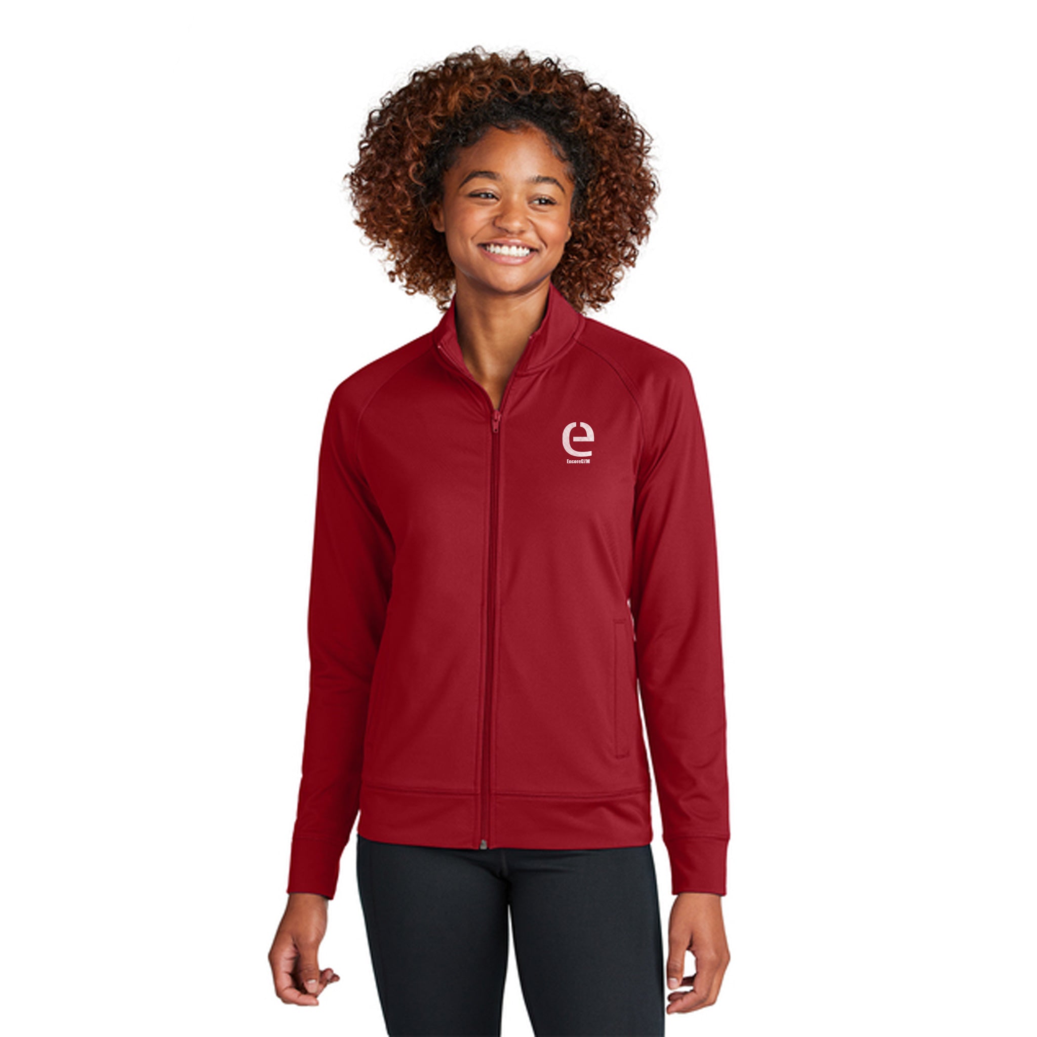 Sport-Tek® Ladies Sport-Wick® Stretch Full-Zip Cadet Jacket  Imprinted with Logo (Q249922)