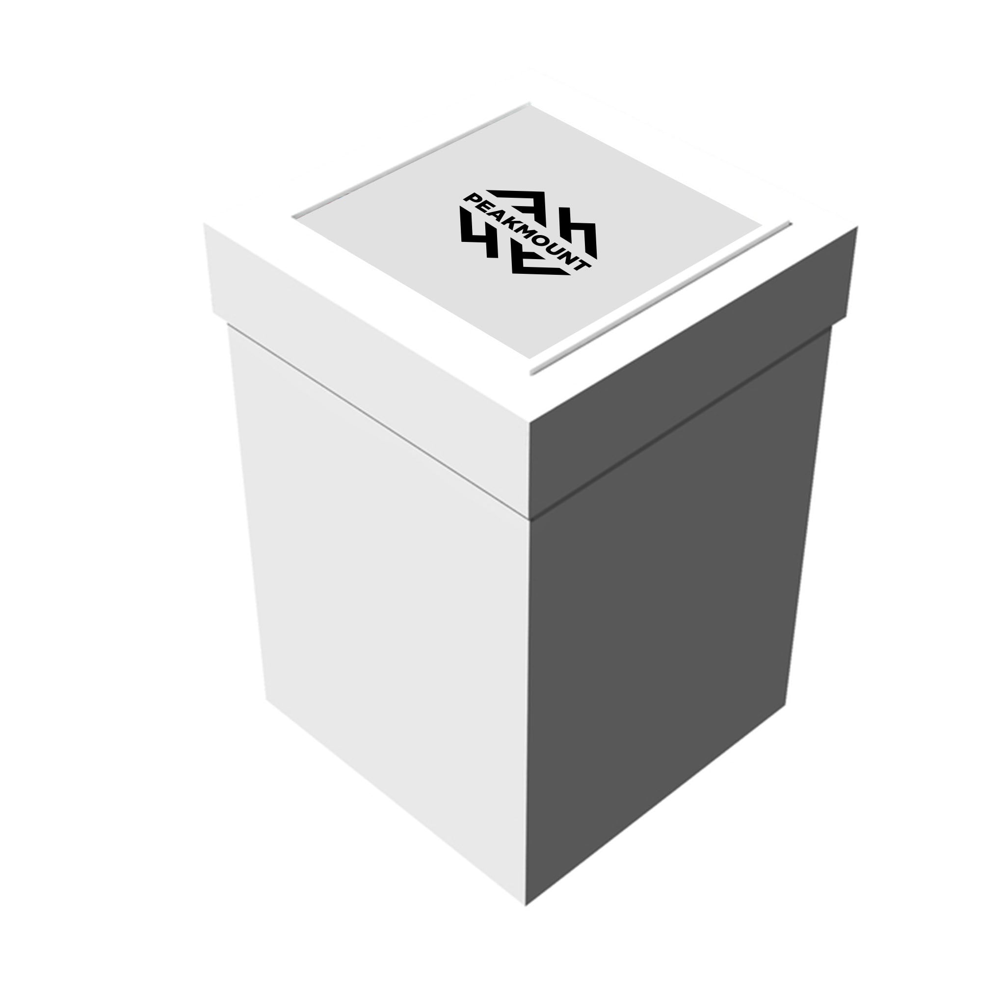 Deluxe White Gift Box  Imprinted with Logo (Q250322)