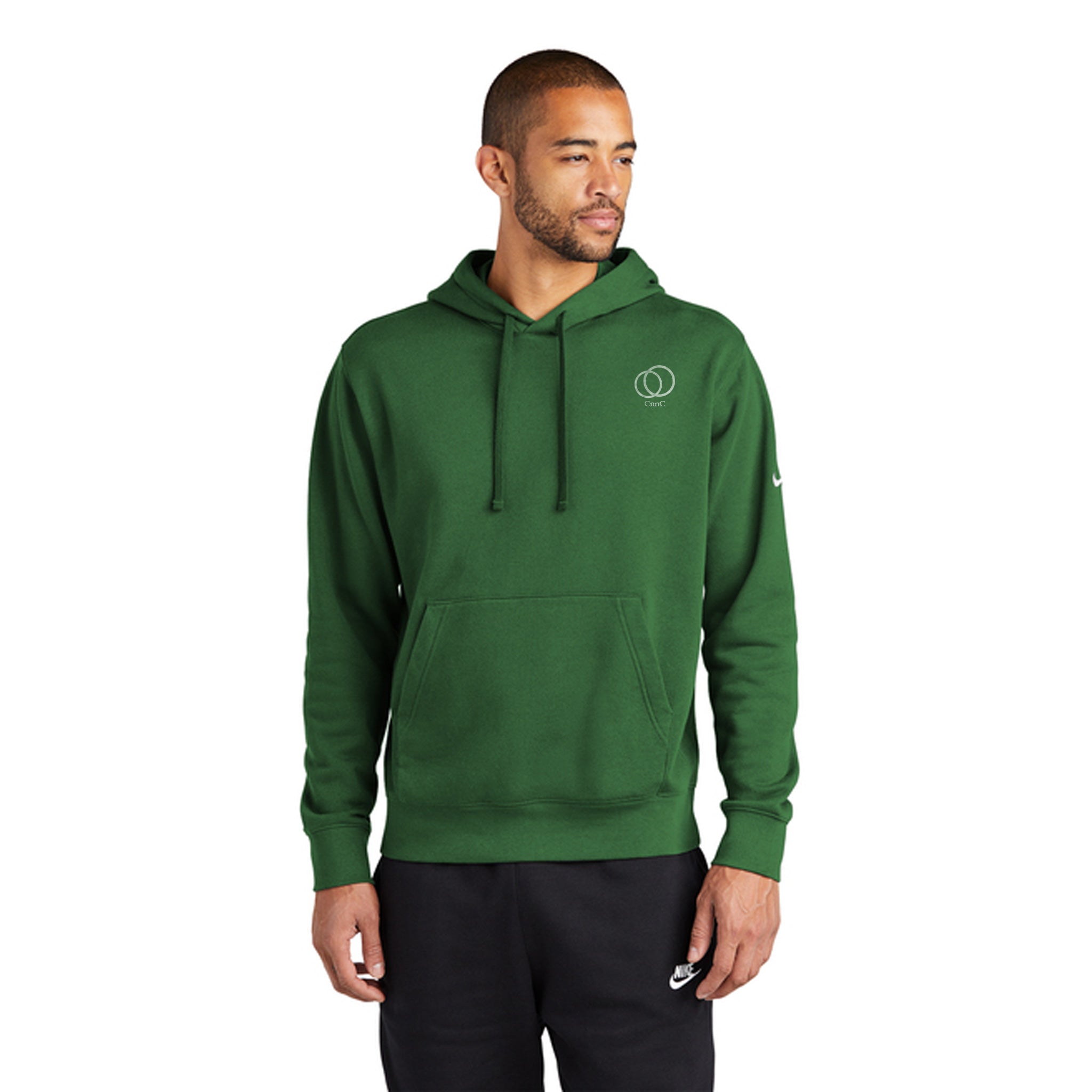 Nike Club Fleece Sleeve Swoosh Pullover Hoodie  Imprinted with Logo (Q250922)