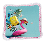 Aqua Pearls™ Square Pink Flamingo Tube Hot/Cold Pack (Q252022)