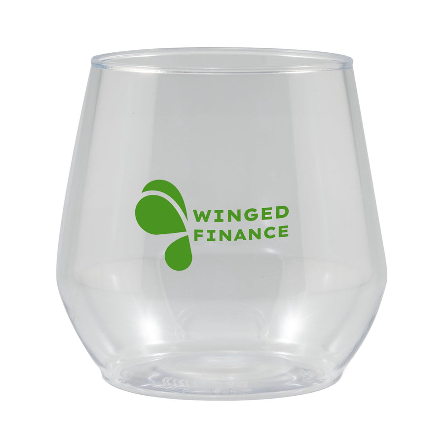 14 Oz. Clear Plastic Stemless Glass (Q252211)