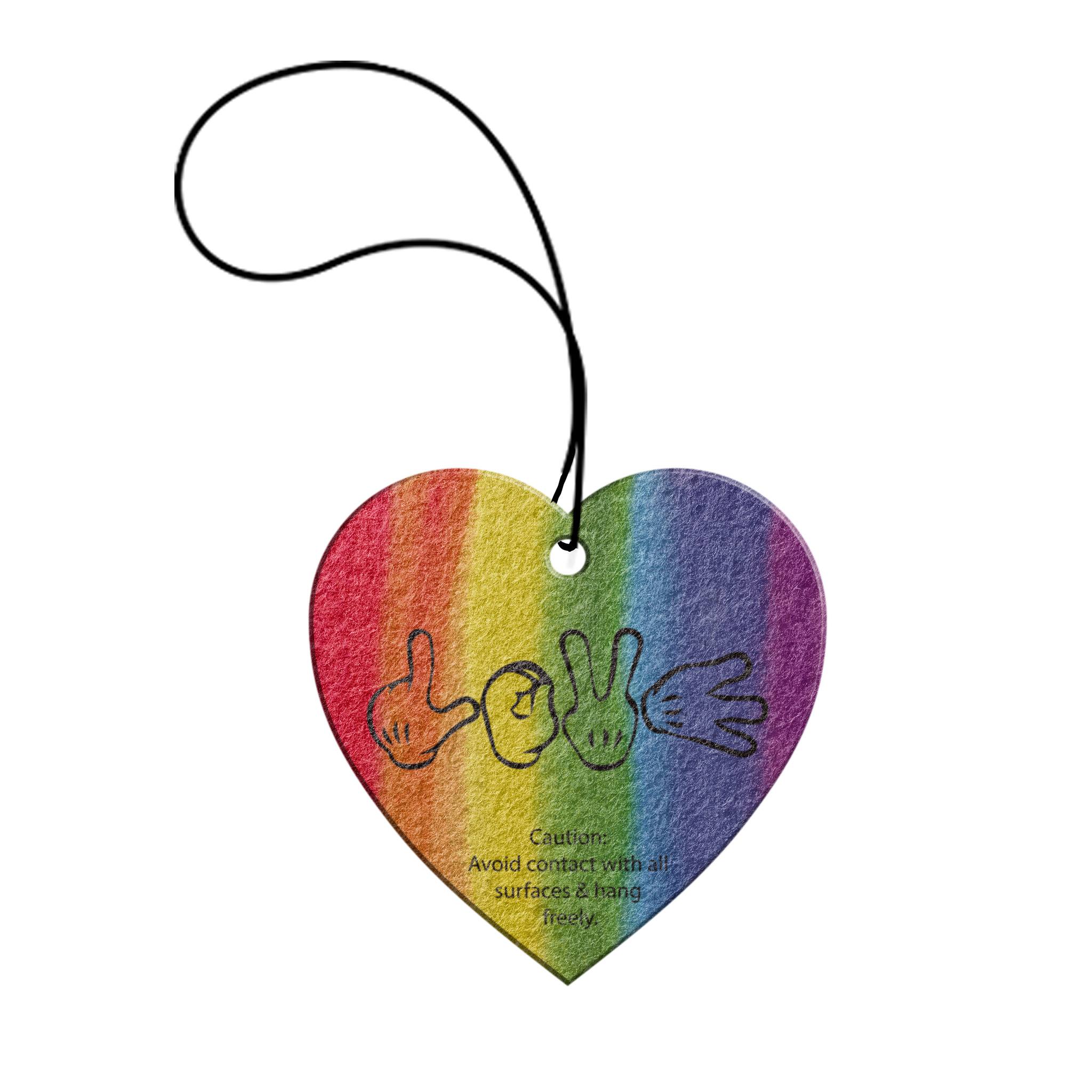 Tek-Scents Air Freshener- Heart  Imprinted with Logo (Q252532)