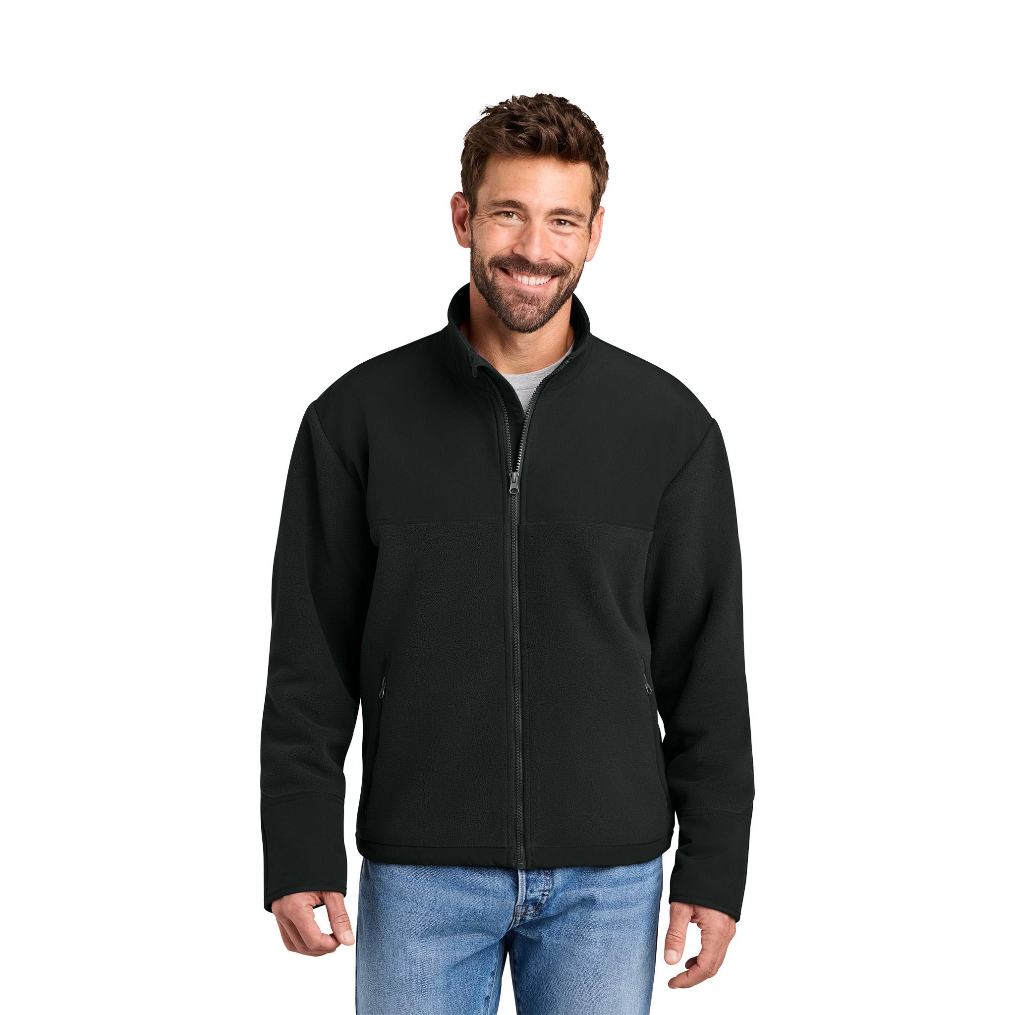 CornerStone® Fleece Overlay Jacket  Imprinted with Logo (Q253632)