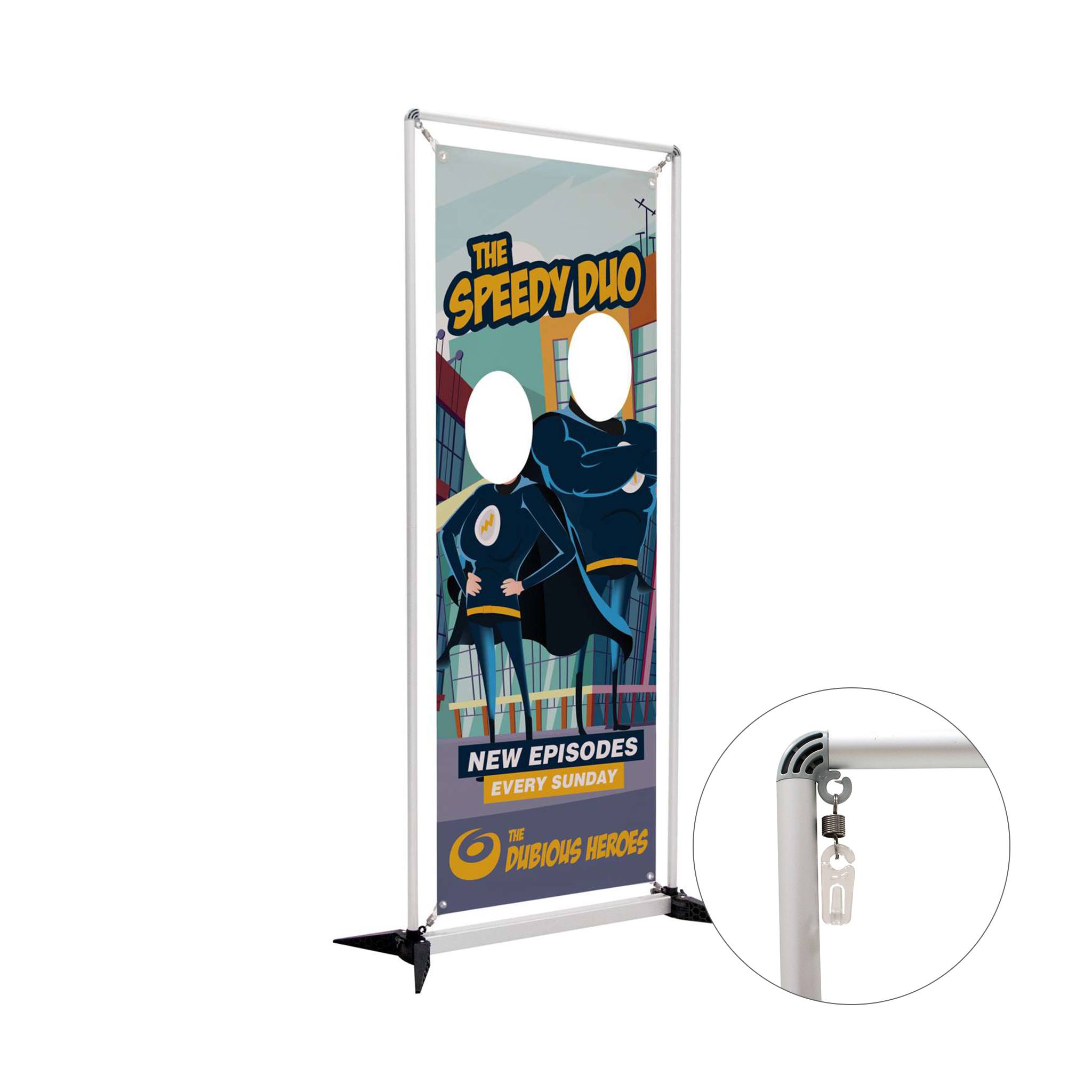 3.5Ft. FrameWorx Double Face Cutout Kit (Single-Sided)  Imprinted with Logo (Q254222)