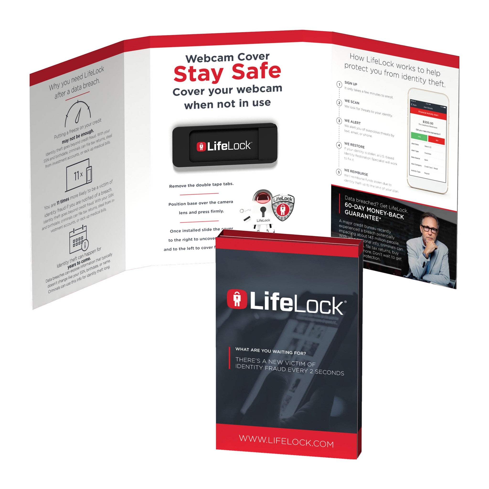 Web Cam Cover With Tech Booklet  Imprinted with Logo (Q256611)