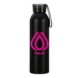 BENDER 22 Oz. RPET Aluminum Bottle With Carry Strap Lid (Q257532)
