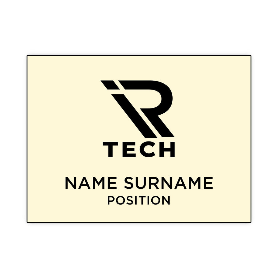 Tucson Plastic Name Badge: 6 - 9 Sq Inch (Q260022)