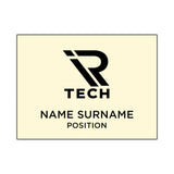 Tucson Plastic Name Badge: 6 - 9 Sq Inch  Imprinted with Logo (Q260022)